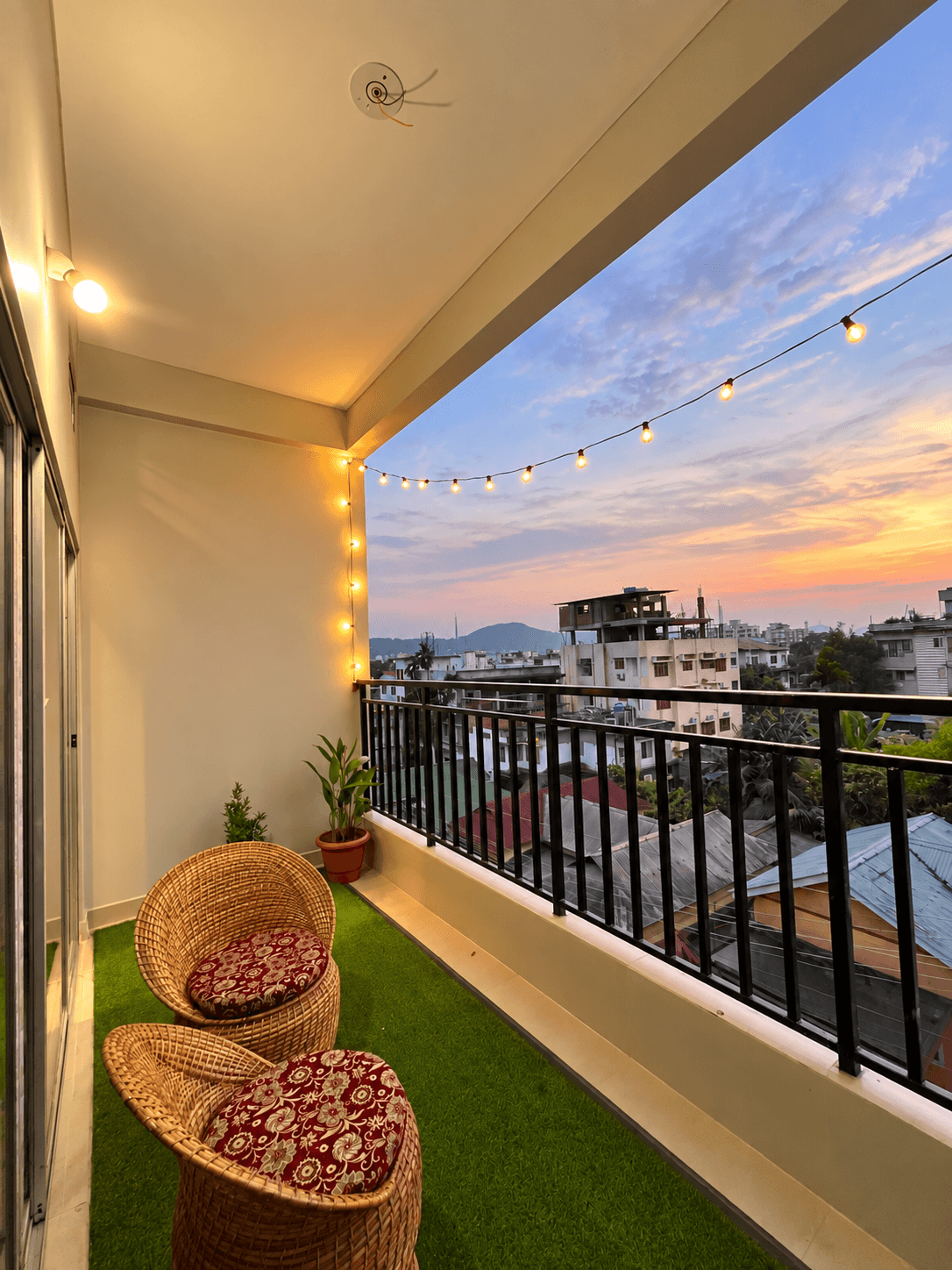 Peaceful nature view from Swastik Solace Homestay in Geetanagar, Guwahati